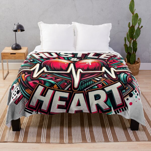 Item preview, Energetic Hustle & Heart Motivational Design designed and sold by pixelpopplanet.