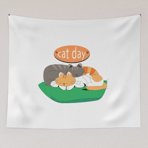 Item preview, Cat day, Cat nap sticker designed and sold by Ami Ne.