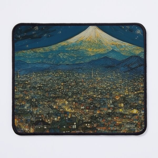 Item preview, Tokyo Fuji Twilight - Van Gogh Inspired designed and sold by Obibobishop.
