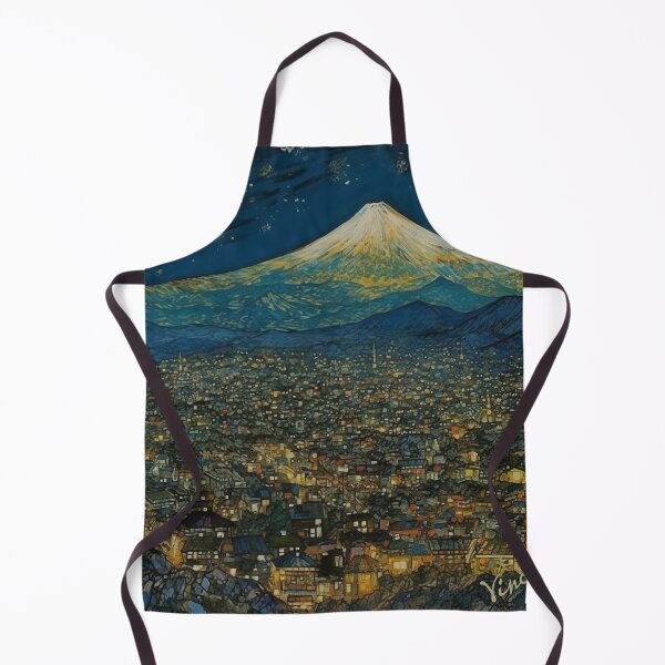 Item preview, Tokyo Fuji Twilight - Van Gogh Inspired designed and sold by Obibobishop.