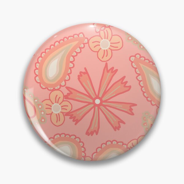 Item preview, Paisley Flower Peach designed and sold by RepeatCandy.