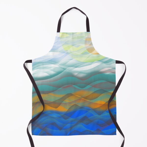 Item preview, Sunset abstract beach wave painting designed and sold by AWADHESH CHAURASIA.
