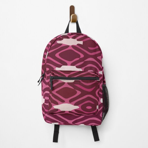 Item preview, Geometric pattern vibrant bold colors intricate hand woven tribal native red mauve designed and sold by T-Mex.