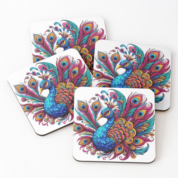 Item preview, peacock Funny animal emblem  designed and sold by Expressions-Sel.