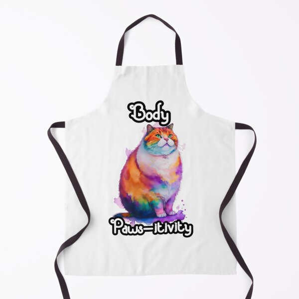Item preview, Chubby Pawsitivity: Watercolor Cat Motivation designed and sold by MillennialVibe.