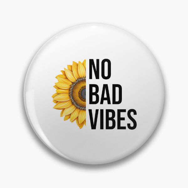 Artikelvorschau, No Bad Vibes positiver Sonnenblumensatz entworfen und verkauft von BelloniArtShop.