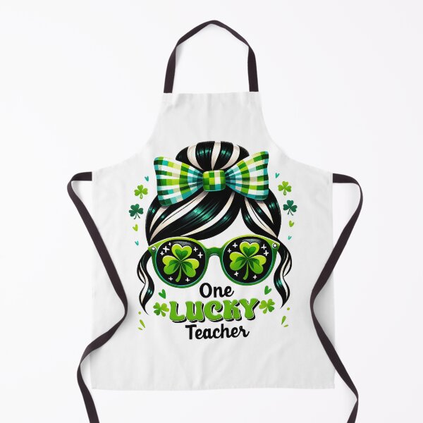 Item preview, Messy bun Teacher, Saint Patrick's Day Teacher, Teacher Appreciation, Shamrock, Women Teacher designed and sold by behindthefacts.