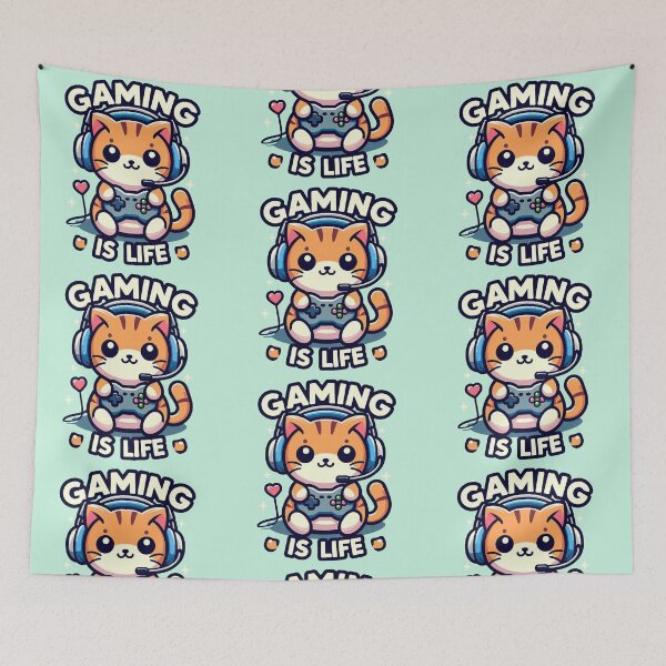 Item preview, Gaming is life designed and sold by Vkinsify.