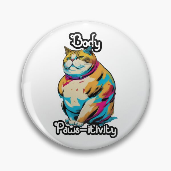 Item preview, Copy of Chubby Pawsitivity: Watercolor Cat Motivation designed and sold by MillennialVibe.