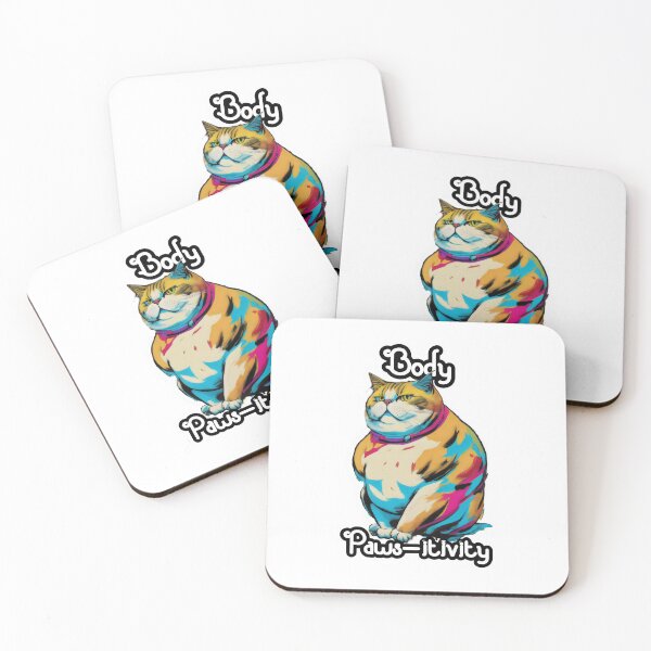 Item preview, Copy of Chubby Pawsitivity: Watercolor Cat Motivation designed and sold by MillennialVibe.