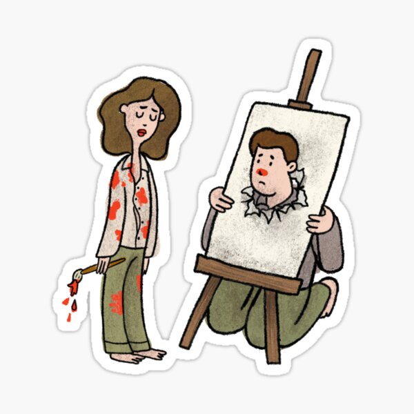 Item preview, Painter sad about the clown  designed and sold by Dailykindness.