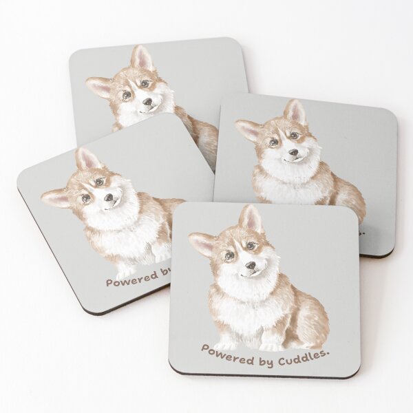 Item preview, Corgi Pup - Powered by Cuddles designed and sold by KerriAlexa Designs.