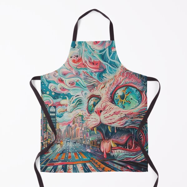 Item preview, Psychedelic Cats Art designed and sold by nomiraclehere.