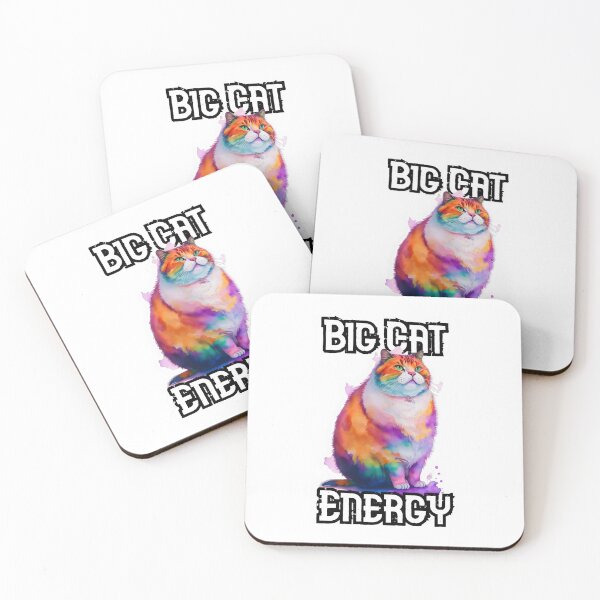 Item preview, Big Cat Energy: Watercolor Fat Cat Design designed and sold by MillennialVibe.
