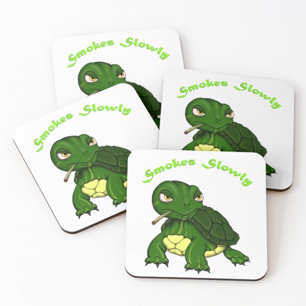 Item preview, Kinky turtle smoking a joint designed and sold by Luciusinfabula.