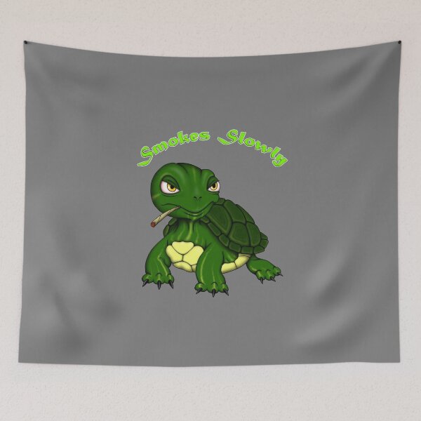 Item preview, Kinky turtle smoking a joint designed and sold by Luciusinfabula.