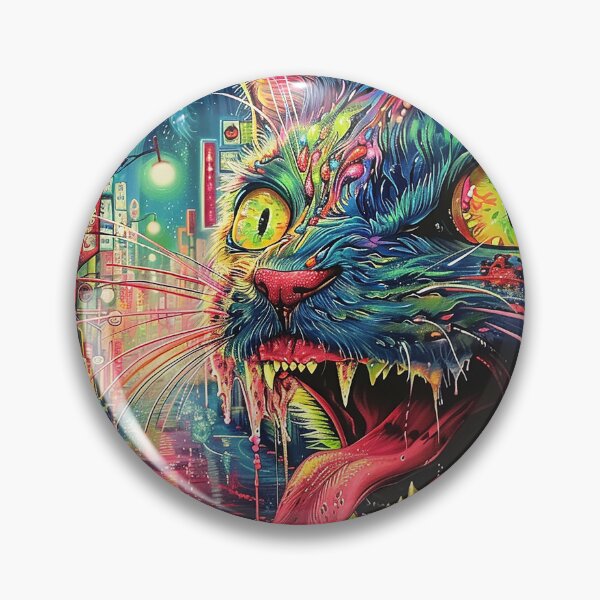 Item preview, Psychedelic Cats Art designed and sold by nomiraclehere.