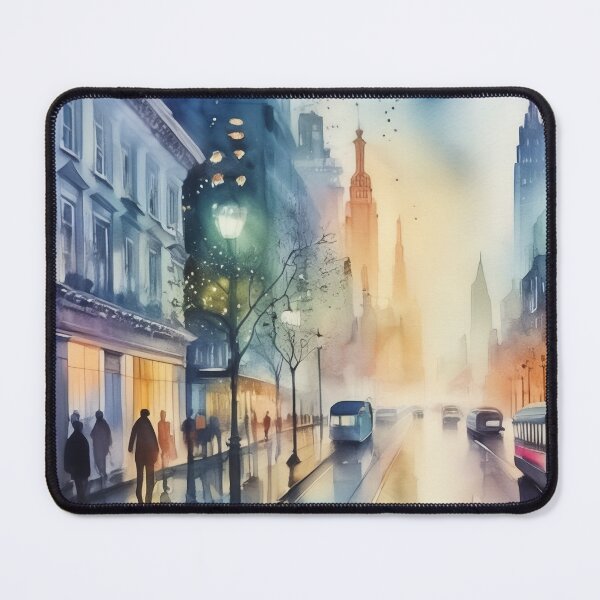 Item preview, Crystal City Whispers: A Watercolor Journey designed and sold by PanoramaPrints.