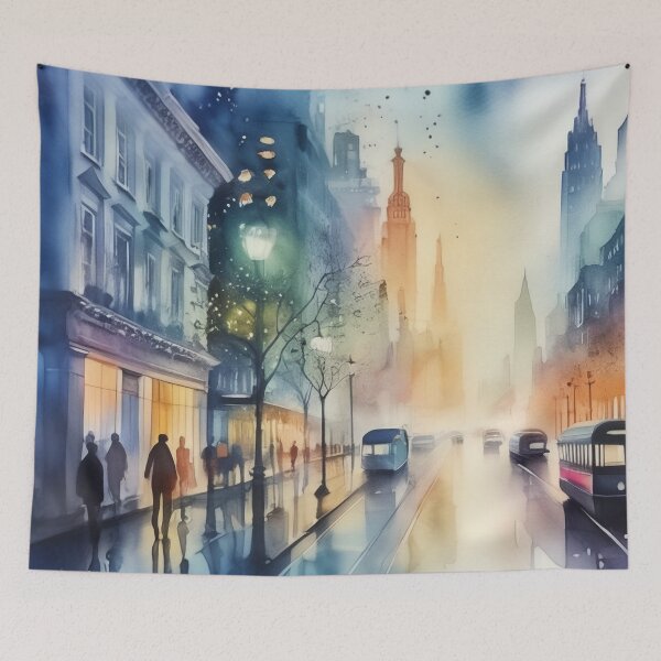 Item preview, Crystal City Whispers: A Watercolor Journey designed and sold by PanoramaPrints.