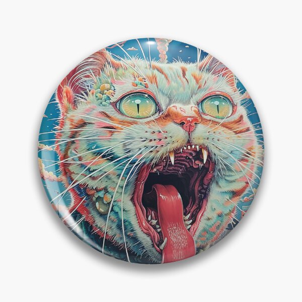 Item preview, Psychedelic Cats Art designed and sold by nomiraclehere.