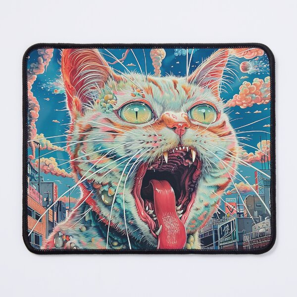 Item preview, Psychedelic Cats Art designed and sold by nomiraclehere.