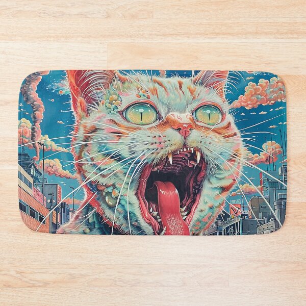 Item preview, Psychedelic Cats Art designed and sold by nomiraclehere.