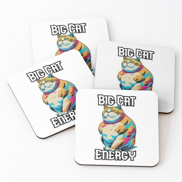 Item preview, Chubby Feline Energy: Fat Cat Pop Art Motivation designed and sold by MillennialVibe.