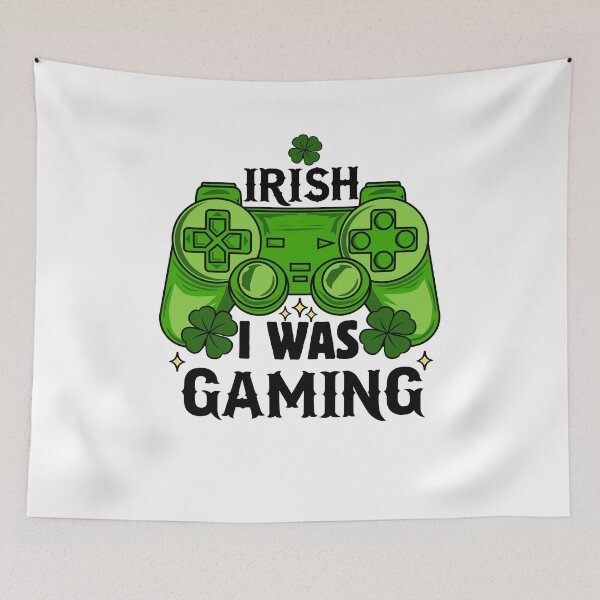 Item preview, Irish I Was Gaming Irish Gamer, Video Game St Patricks Day, Game Controller designed and sold by behindthefacts.