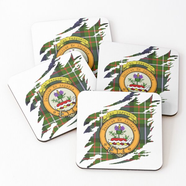Item preview, Ferguson Crest Scottish Surname Tartan designed and sold by BagTown Clans.