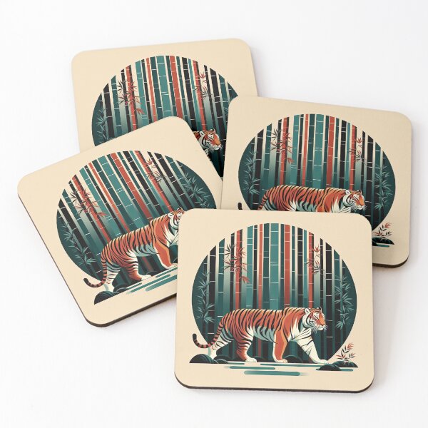 Item preview, Tiger in Bamboo 2 designed and sold by Kallak-AI-Art.