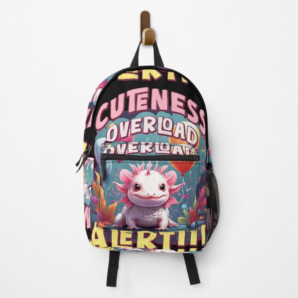 Item preview, Cuteness Overload Alert!!! Pink Axolotl funy illustration. designed and sold by Grygiel23.