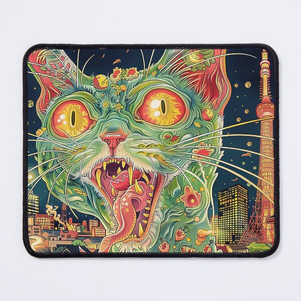 Item preview, Psychedelic Cats Art designed and sold by nomiraclehere.