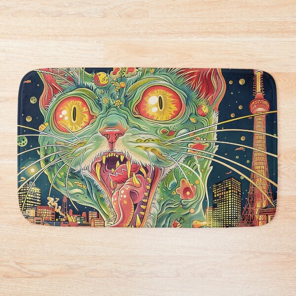 Item preview, Psychedelic Cats Art designed and sold by nomiraclehere.
