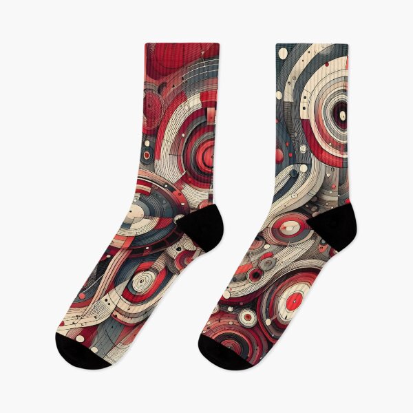 Item preview, Red Abstract Circles Design designed and sold by Alessei.