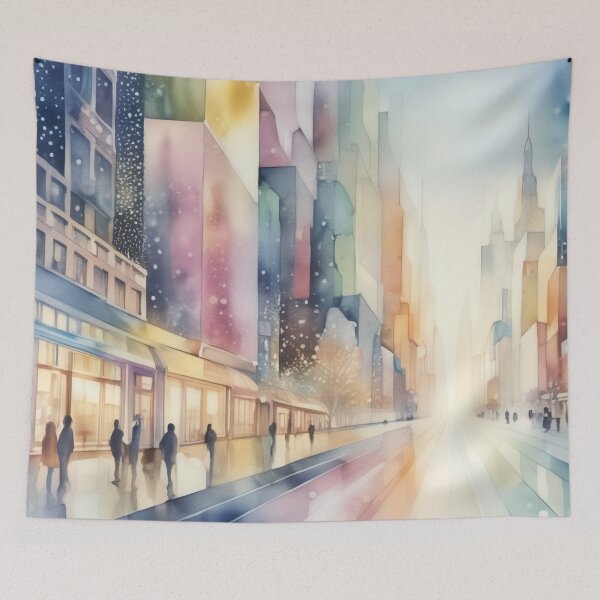 Item preview, Crystal City Whispers: A Watercolor Waking designed and sold by PanoramaPrints.