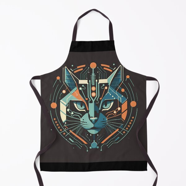 Item preview, Techno-Tabby: The Circuitry Cat Fusion series I designed and sold by GL!TCH LAB.