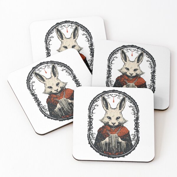 Item preview, Creepy Rabbit Midnight Blood Moon Cult  designed and sold by Weirdanya.