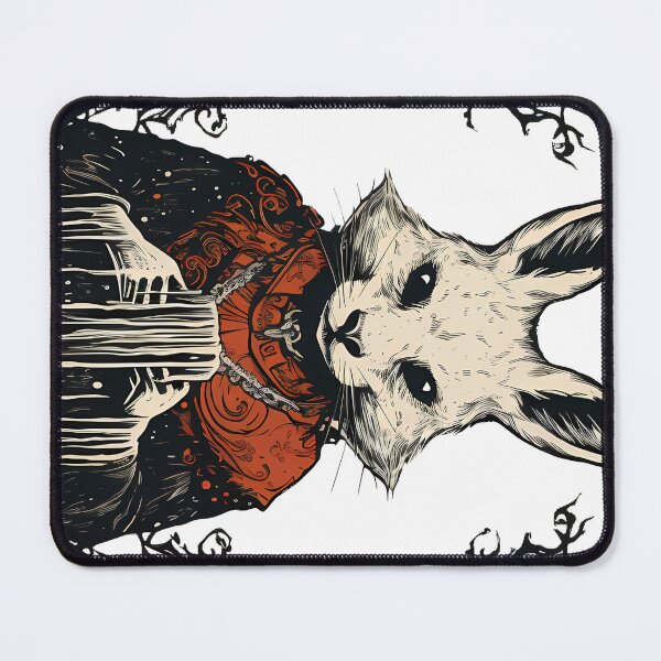 Item preview, Creepy Rabbit Midnight Blood Moon Cult designed and sold by Weirdanya.