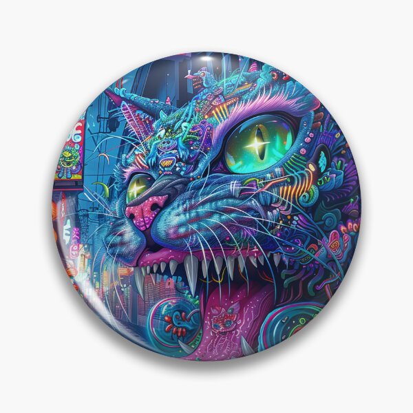 Item preview, Psychedelic Cats Art designed and sold by nomiraclehere.