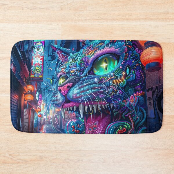 Item preview, Psychedelic Cats Art designed and sold by nomiraclehere.