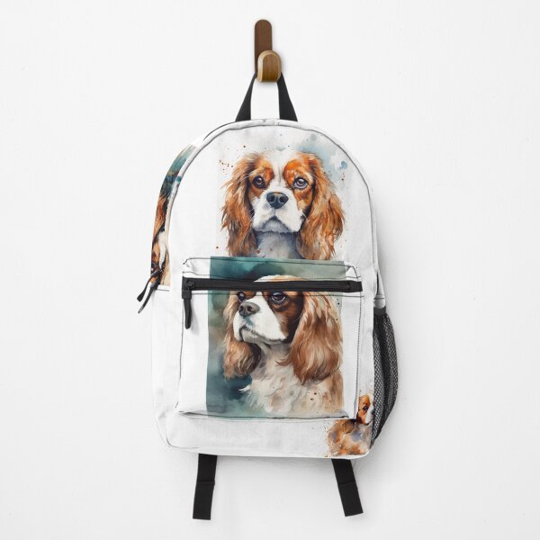 Item preview, Cavalier Spaniel Watercolor Portrait Stickers designed and sold by Art.Fusion.Studio.