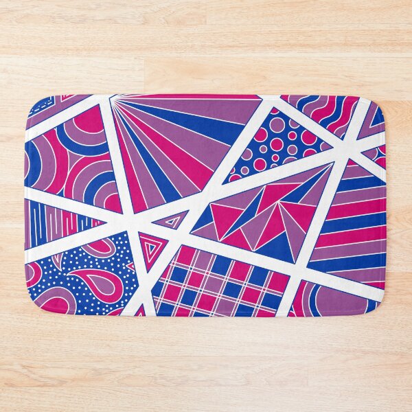 Item preview, Bi Bisexual Pride Zen Doodle Abstract Pink Purple Blue designed and sold by JoyfulJen.