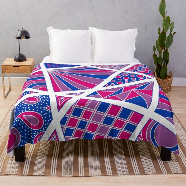 Item preview, Bi Bisexual Pride Zen Doodle Abstract Pink Purple Blue designed and sold by JoyfulJen.