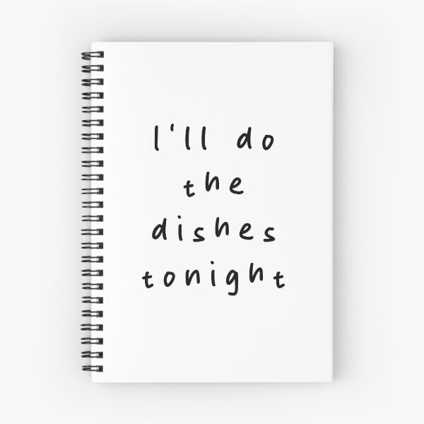Item preview, I’ll do the dishes tonight | Minimalist Style | Handwritten Font designed and sold by RM-Journey.