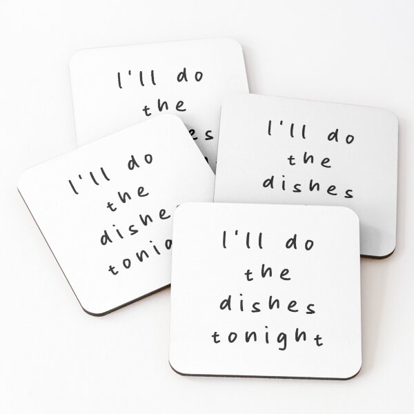 Item preview, I’ll do the dishes tonight | Minimalist Style | Handwritten Font designed and sold by RM-Journey.