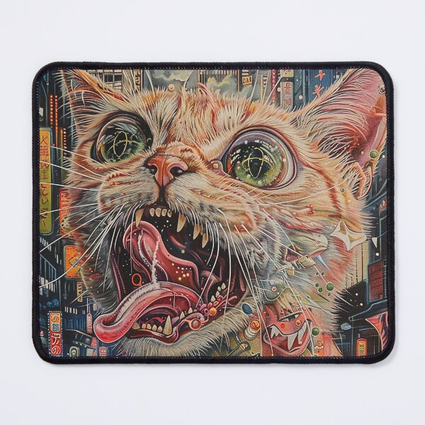 Item preview, Psychedelic Cats Art designed and sold by nomiraclehere.