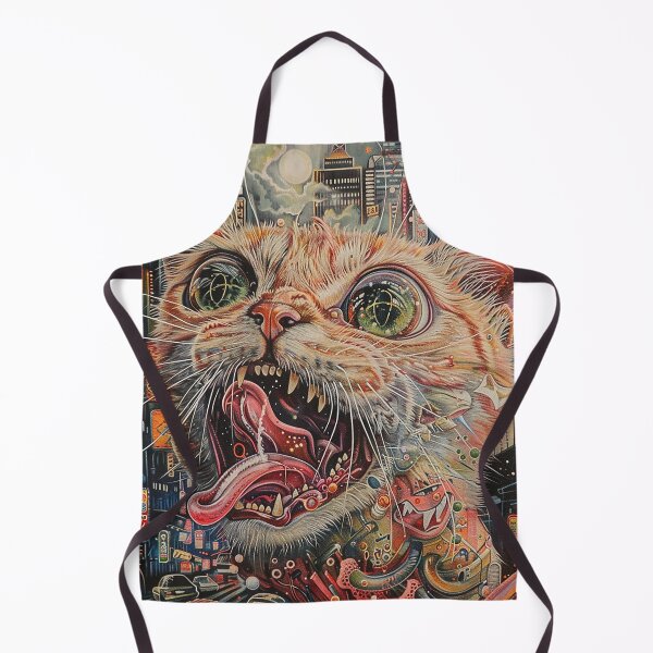 Item preview, Psychedelic Cats Art designed and sold by nomiraclehere.