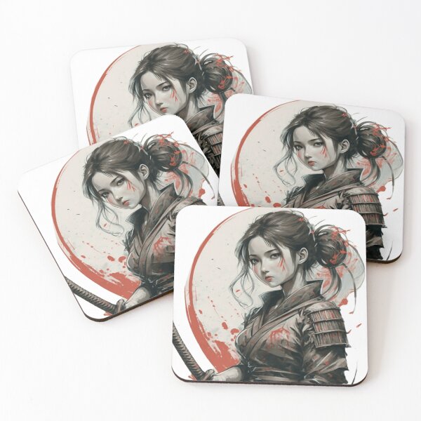 Item preview, Dynamic Samurai: Black and White Pencil Sketch designed and sold by Elpico11.