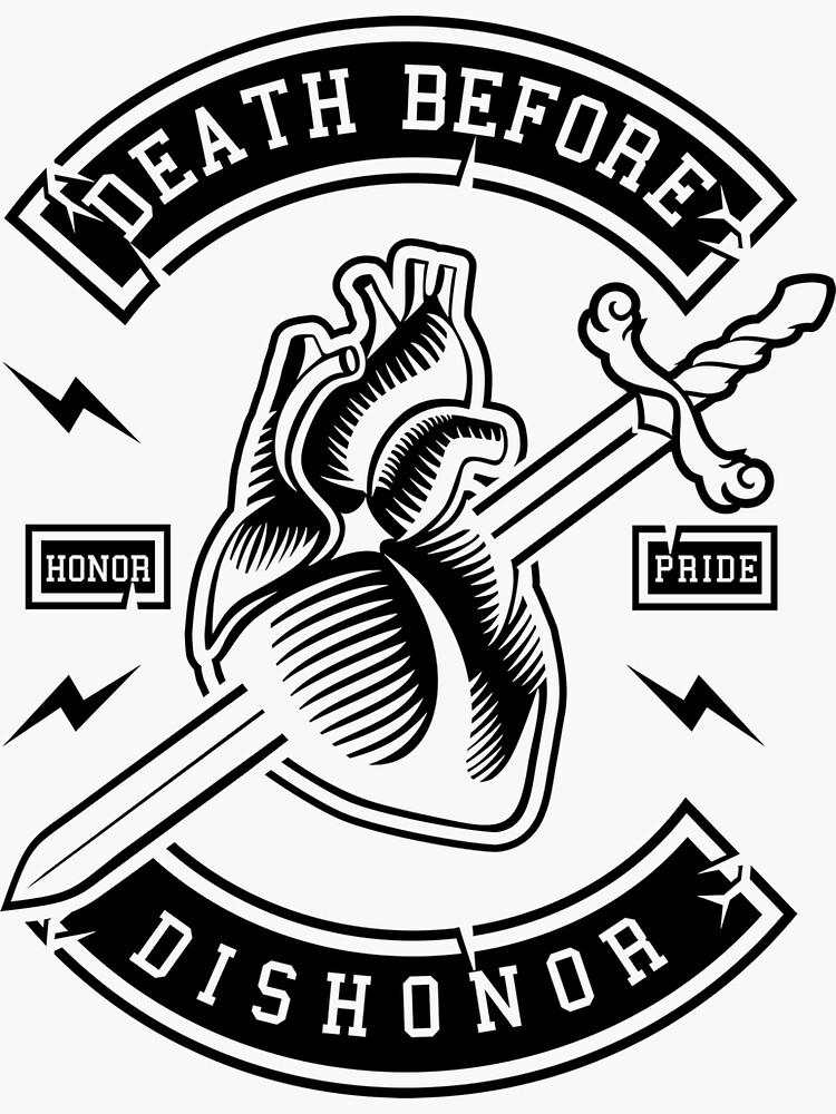 death-before-dishonor-shirt-sticker-for-sale-by-vanillaguy-redbubble