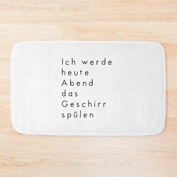 Item preview, Ich werde heute Abend das Geschirr spülen | Minimalist Style | Handwritten Font designed and sold by RM-Journey.